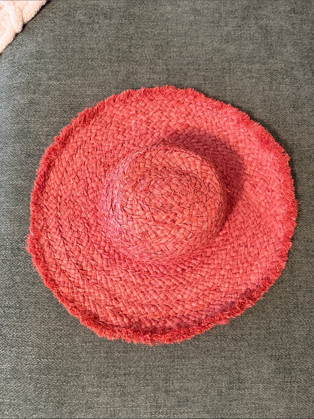 Target Pink Straw Sun Hat